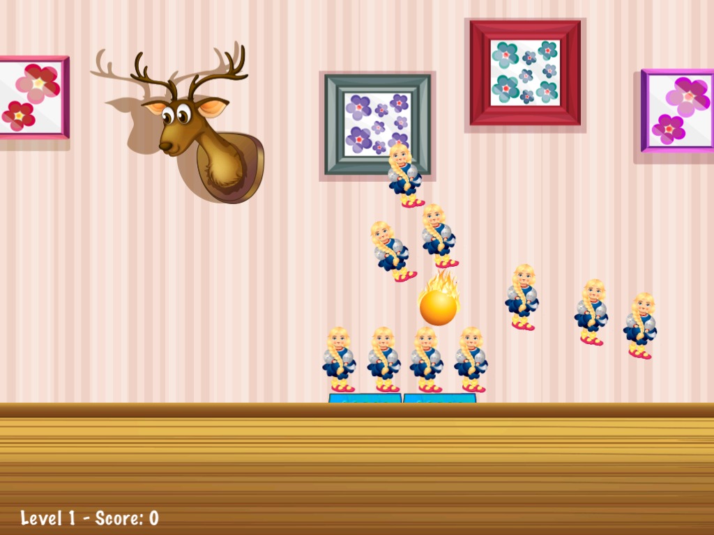 Knockdown The Dolls Toss Game截图4