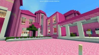 Pink princess house 2018 map for MCPE!截图4