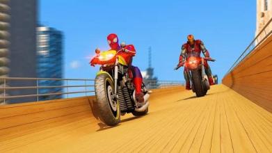 Super Hero Bike Mega Ramp Impossible Stunts Racing截图1