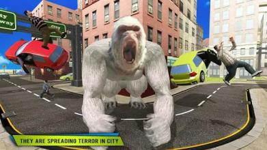 Angry Gorilla Rampage Attack Beast City Smasher截图4