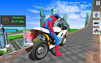 Bike Super Hero Stunt Driver Simulator截图4