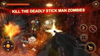 Stickman Zombie Counter Shooter: Last Man Survival截图2