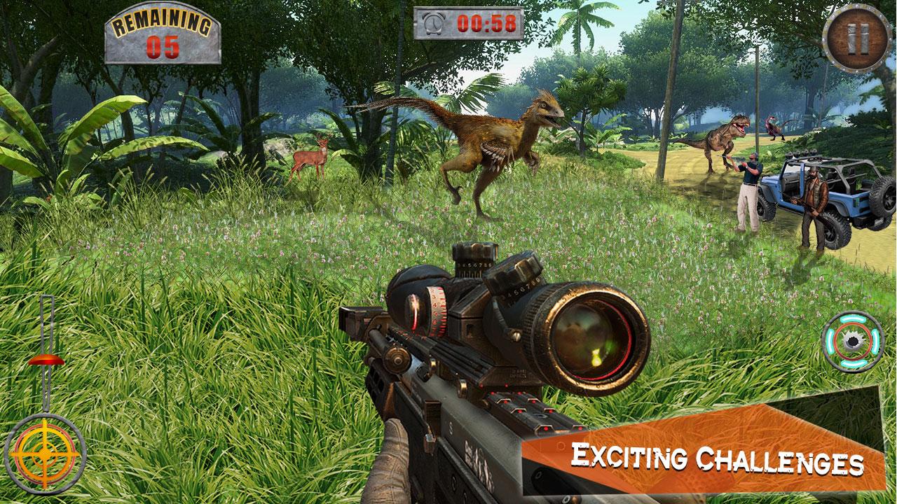 Dino Hunting Kill Safari Sniper Shoot截图3