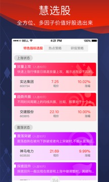 源達(dá)慧選股截圖