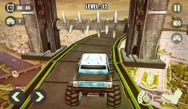 3D Grand Monster Truck : Impossible Derby Stunt截图2