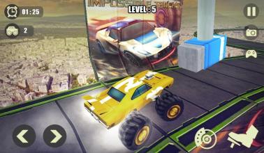 3D Grand Monster Truck : Impossible Derby Stunt截图1