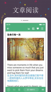 每日英語閱讀截圖