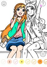 Anime Color by Number  Anime Coloring Book截图4