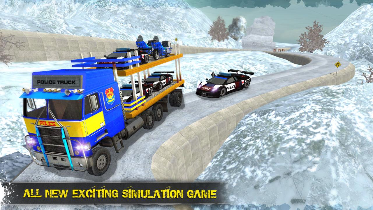 OffRoad Police Transporter Truck Games截图1