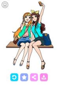 Anime Color by Number  Anime Coloring Book截图
