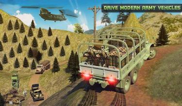 Offroad Army Transporter Truck Driver: Army Games截图5