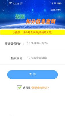 駕駛證查詢截圖預覽
