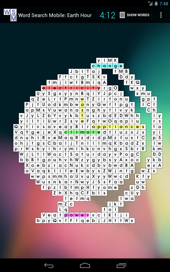 Word Search Mobile Demo截图5