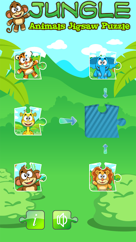 丛林动物拼图游戏截图2