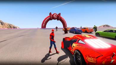 Superhero Car Racing: Car Stunt Racing 2018截图1