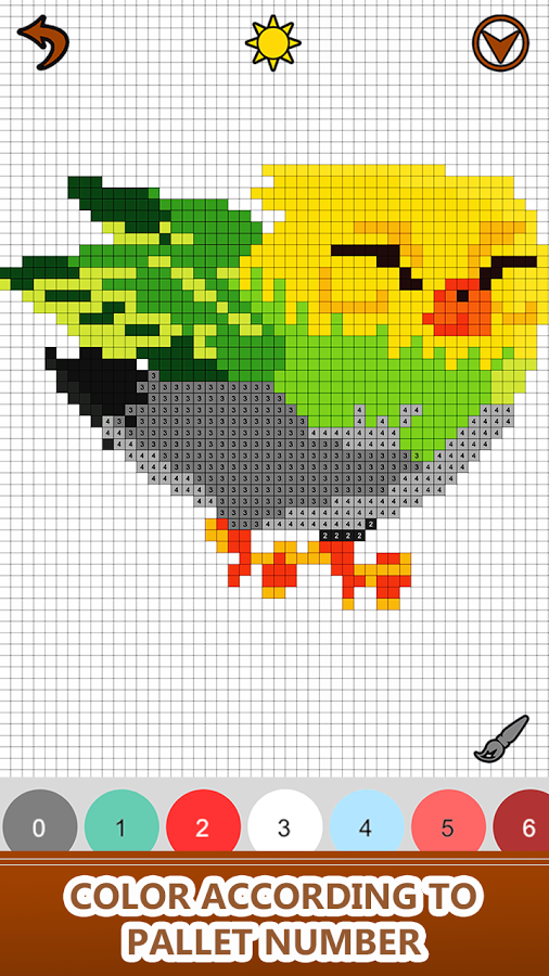 Animals Color by Number-Pixel Art Sandbox Coloring截图2