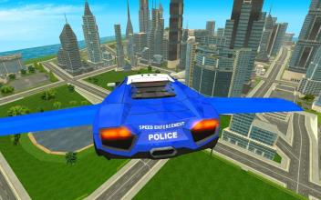 Police Flying Cars Futuristic Sim 3D截图4