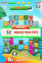 Candies Match 3 : Rescue Your Pets截图1