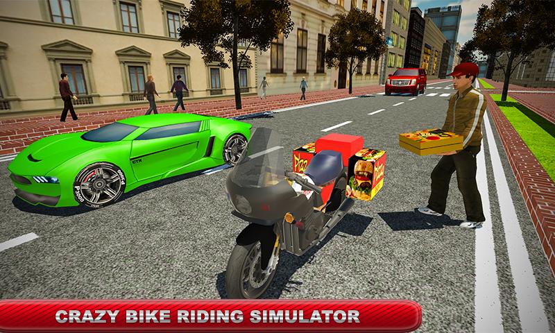 Pizza Bike Delivery Car Driver: Pizza Delivery Boy截图4