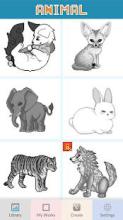 Animal Color By Number - Sandbox Coloring截图1