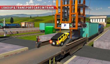 Robo Car Transform: Train Transport Smart Crane 3D截图2