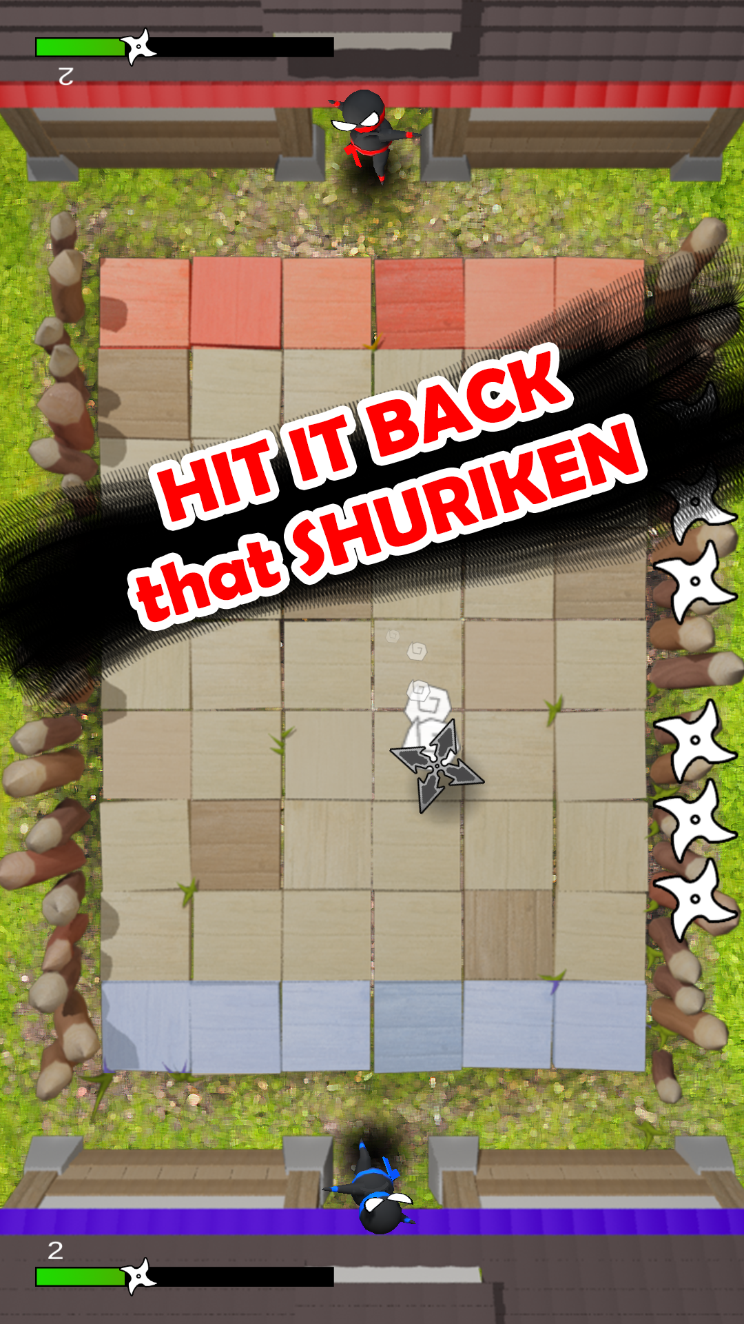 Jumping Ninja Shuriken : two Player game截图2