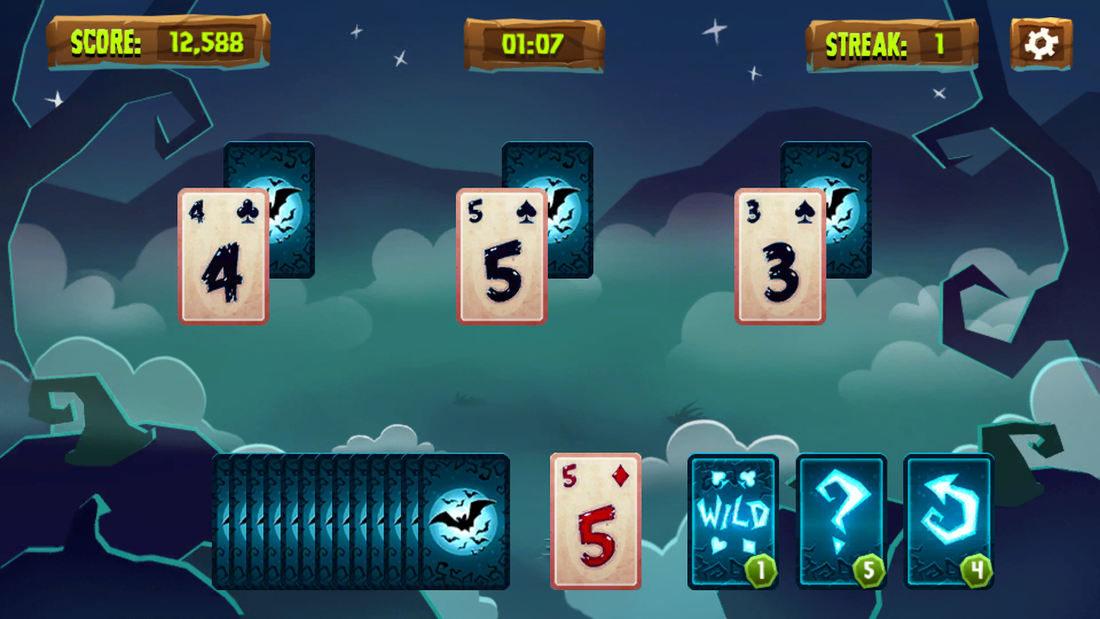 Spooky Solitaire - Halloween Tripeaks截图4