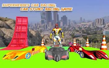 Superhero Car Racing: Car Stunts Racing Games截图1