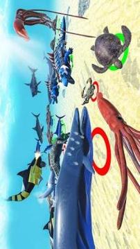 Sea Animal Kingdom Battle Simulator: Sea Monster截图