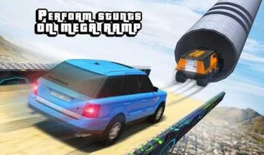 Mega Ramp Cruiser Car Stunt Racing Games 2018截图2