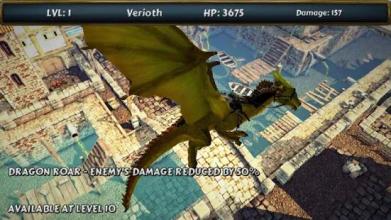 Fire Flying Dragon Simulator Warrior Sky Rider 3D截图4