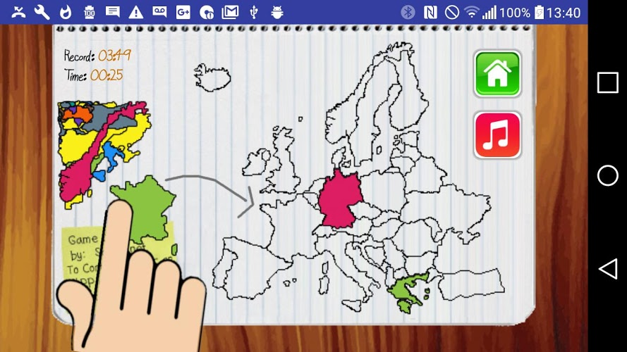 Europe Map Puzzle Drag & Drop截图5