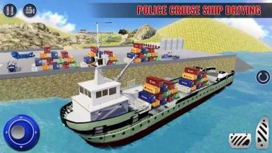 US Police Transport Cruise Ship Driving Game截图5