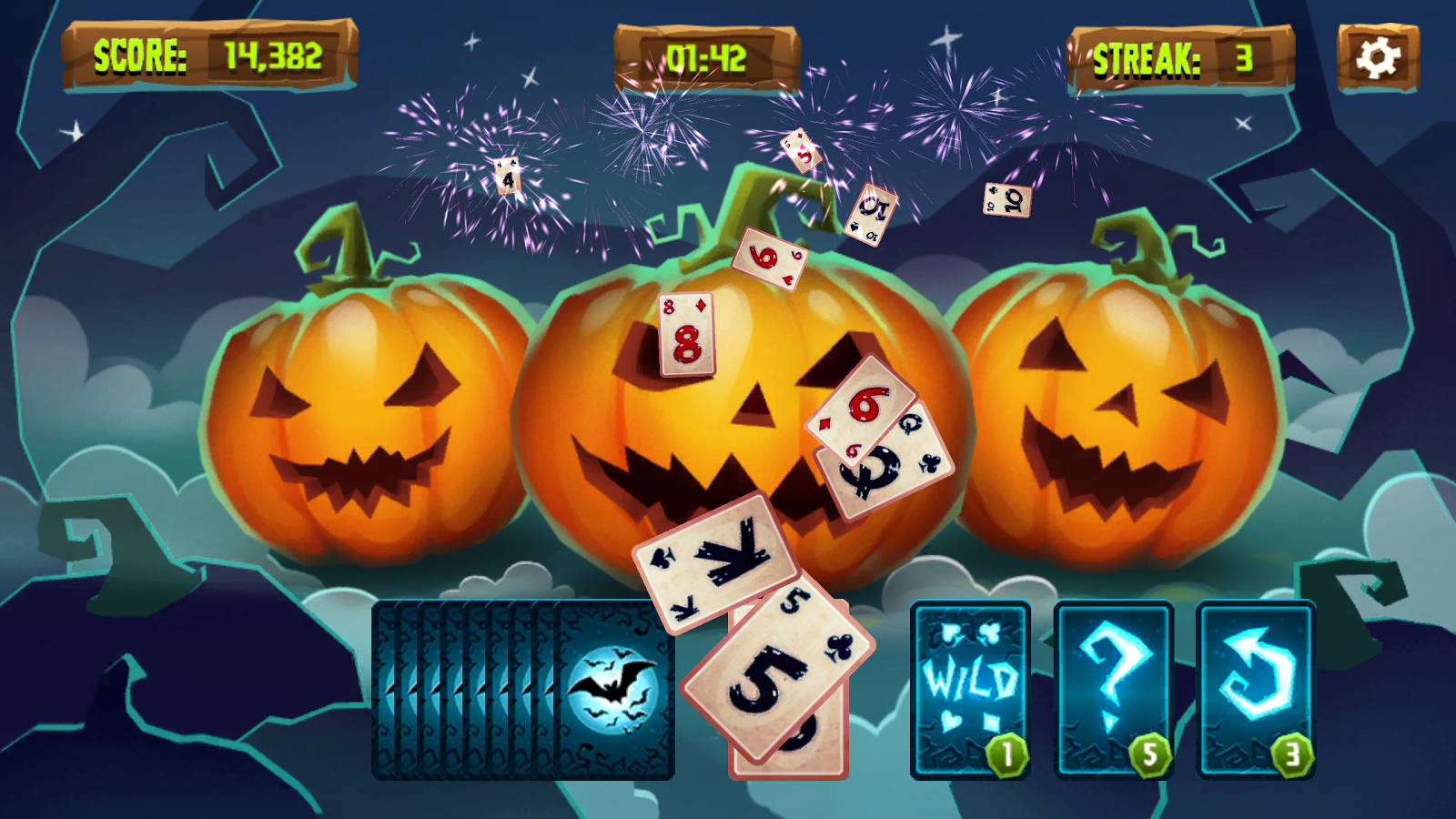 Spooky Solitaire - Halloween Tripeaks截图2