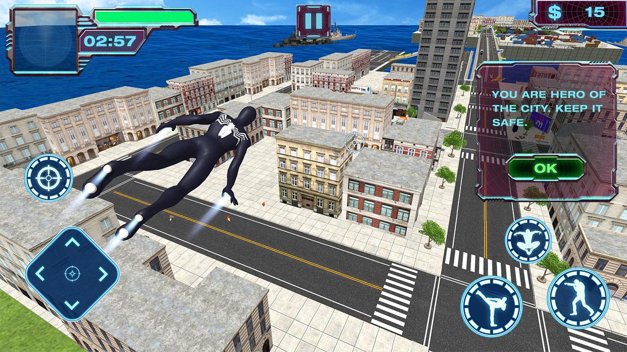 Flying Iron Spider - Rope Superhero 2018截图3