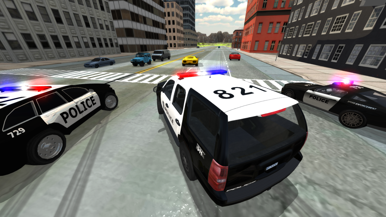 Cop Car Police Chase Driving截图4