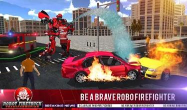 Firefighter Real Robot Rescue Fire Truck Simulator截图1