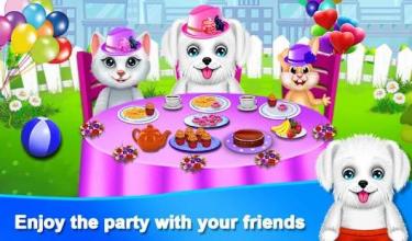 Puppy Surprise Tea Party - Pet Party Game截图3