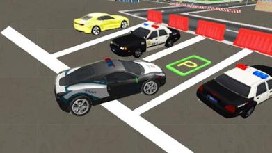 Police Car Parking Adventure 3D Free截图3