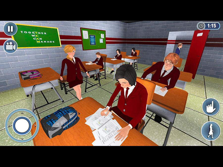 Virtual HighSchool New Girl College Life Adventure截图5