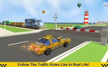 Crazy Taxi Driver: American Blocky Cab截图2