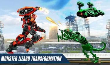 Big Lizard Russian Spy Transforming Robot Games截图1