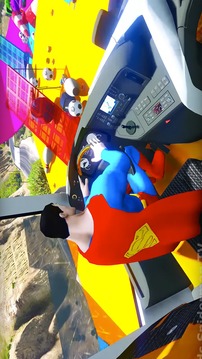 Superheroes Bus Stunts Racing截图
