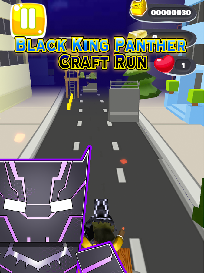 Black Man Panther Craft Run截图4