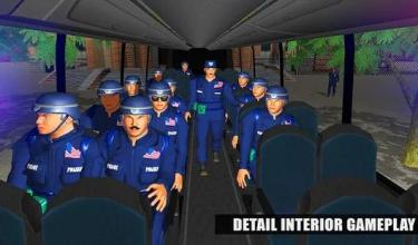 Police Bus Driving Sim: Off road Transport Duty截图4