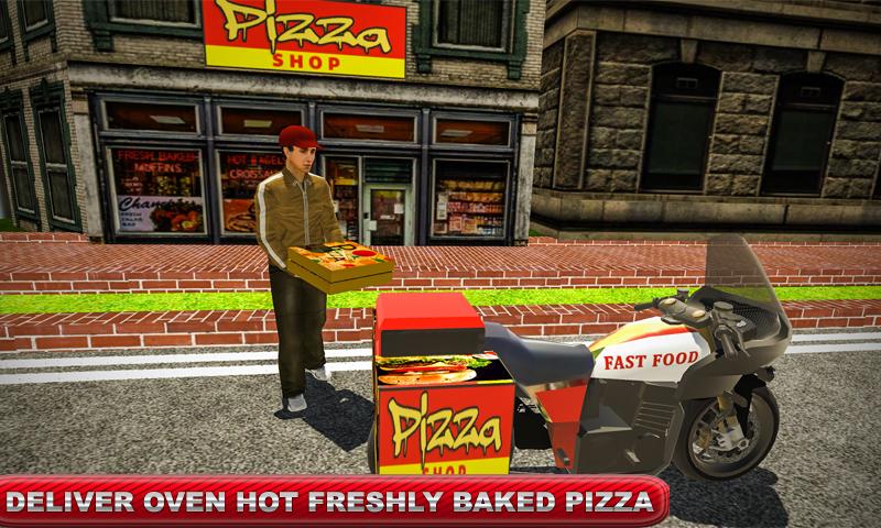 Pizza Bike Delivery Car Driver: Pizza Delivery Boy截图5