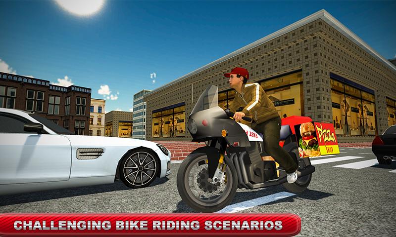 Pizza Bike Delivery Car Driver: Pizza Delivery Boy截图1