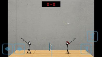 Stick figure badminton: Stickman 2 players y8截图3