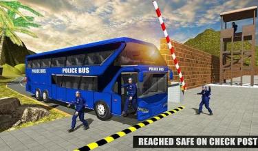 Police Bus Driving Sim: Off road Transport Duty截图2