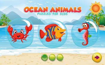 Puzzles for kids Ocean Animals截图1